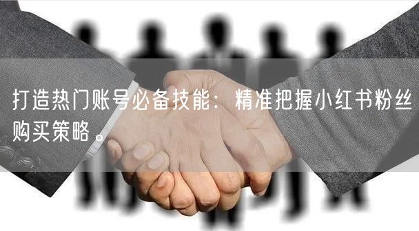 打造热门账号必备技能：精准把握小红书粉丝