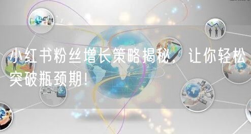 小红书粉丝增长策略揭秘，让你轻松突破瓶颈