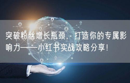 突破粉丝增长瓶颈，打造你的专属影响力——