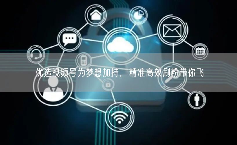 优选视频号为梦想加持，精准高效刷粉带你飞